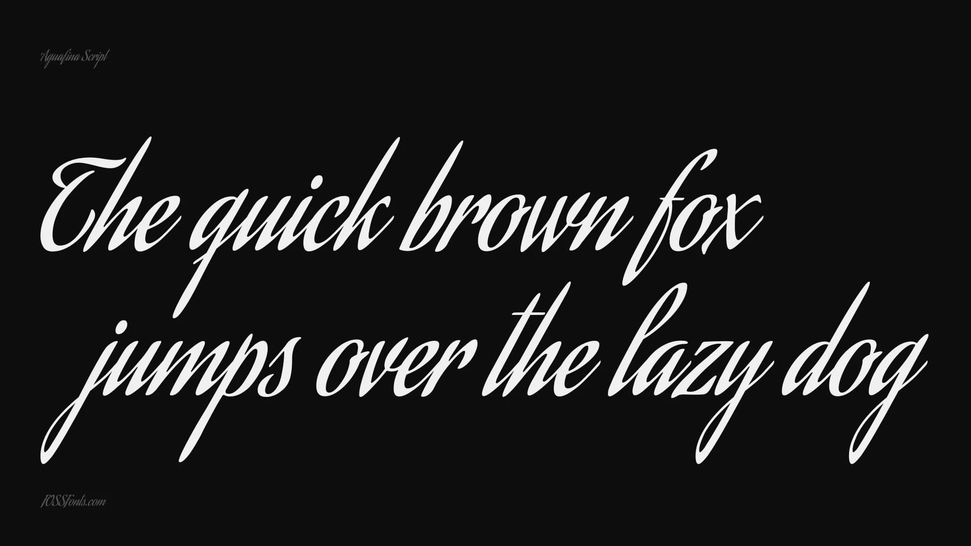 Aguafina Script preview 1