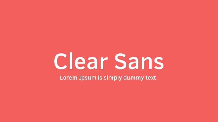 Clear Sans preview 1
