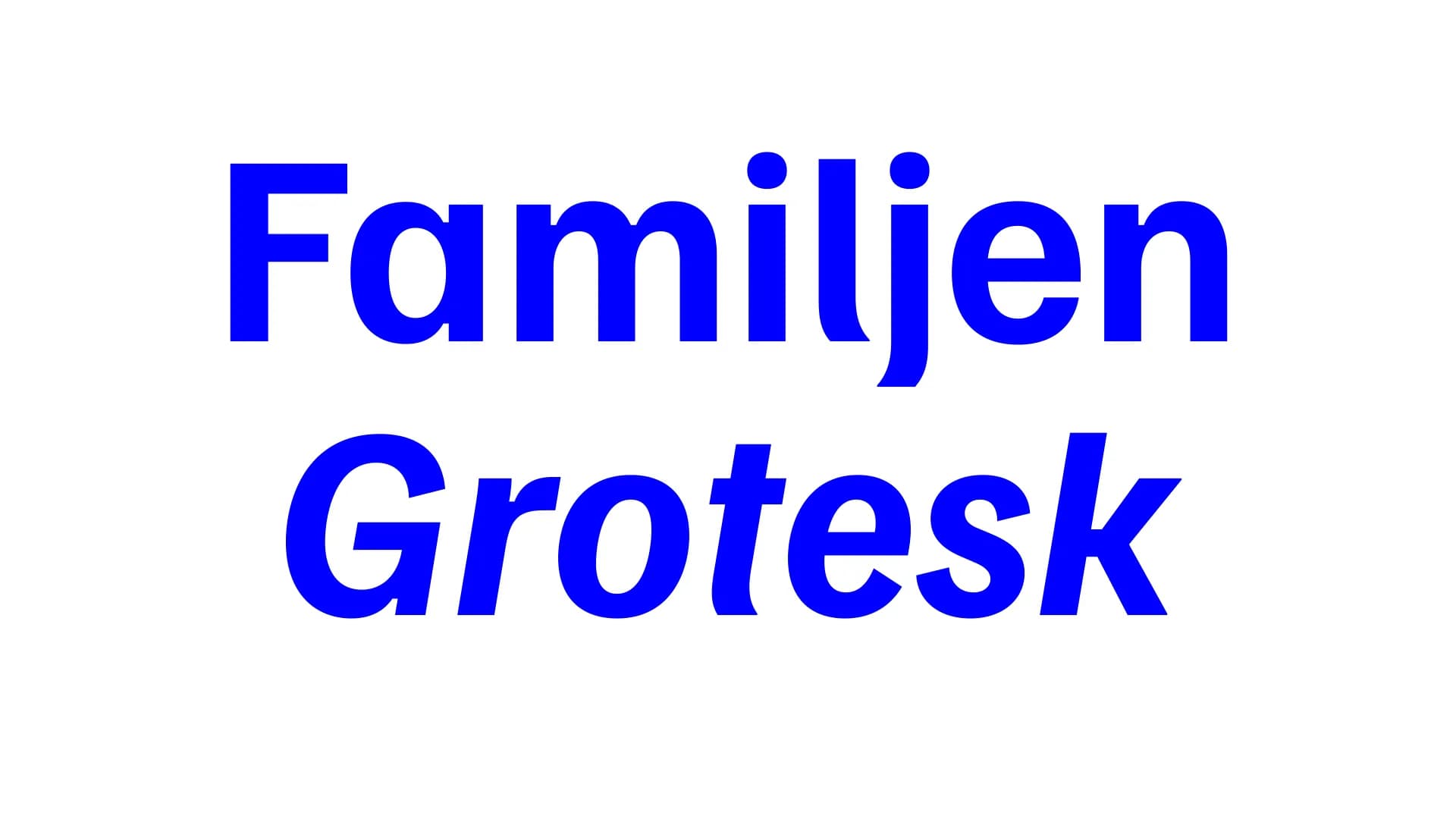 Familjen Grotesk preview 1