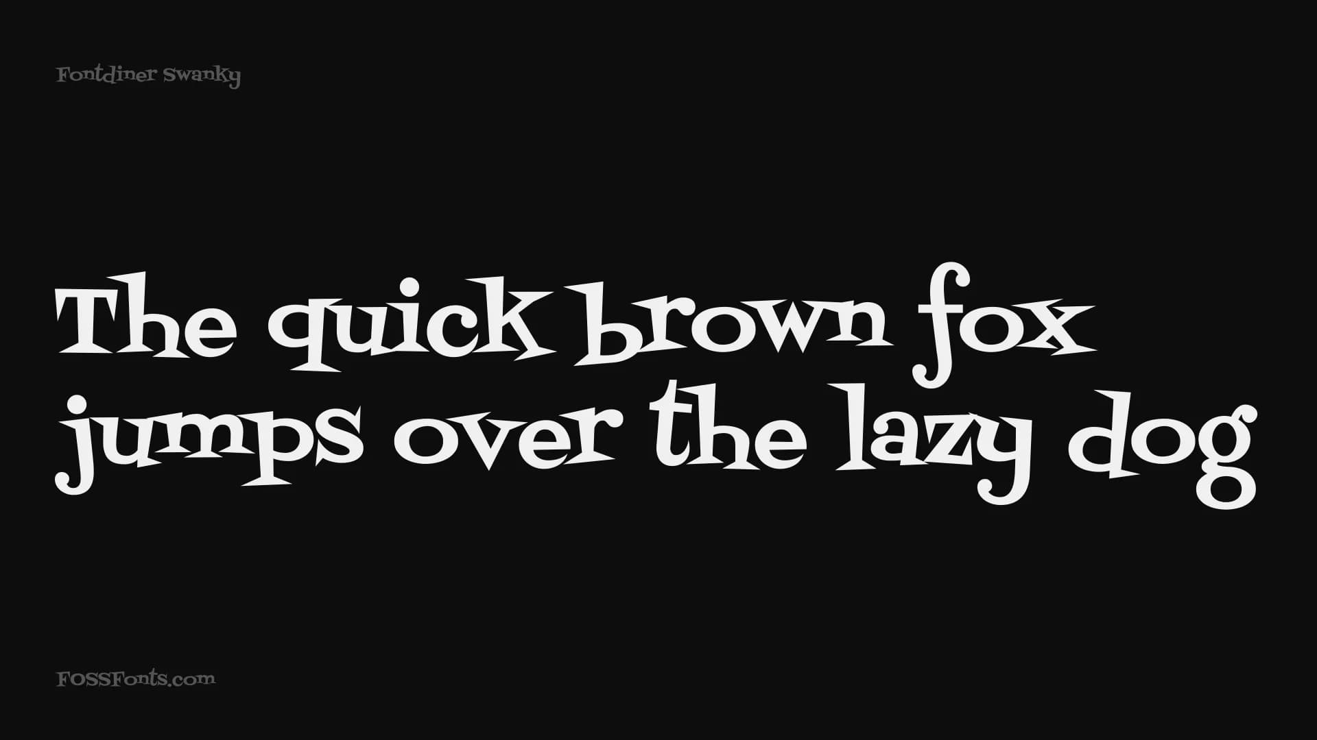Fontdiner Swanky preview 1