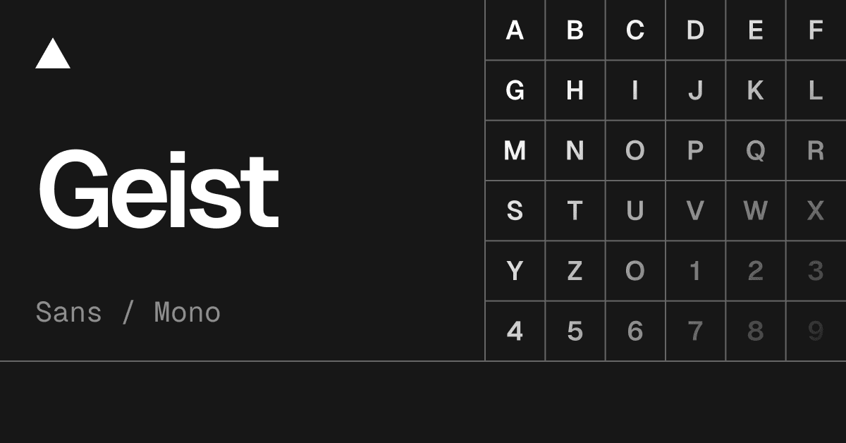 Geist Sans preview 1