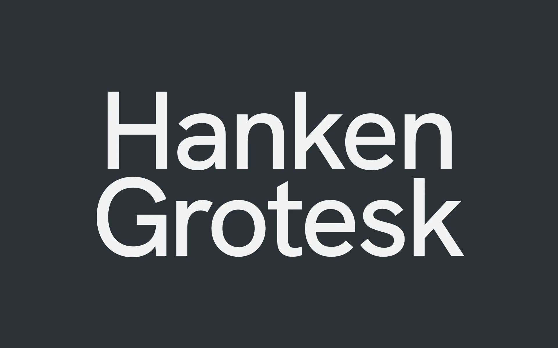 Hanken Grotesk preview 1