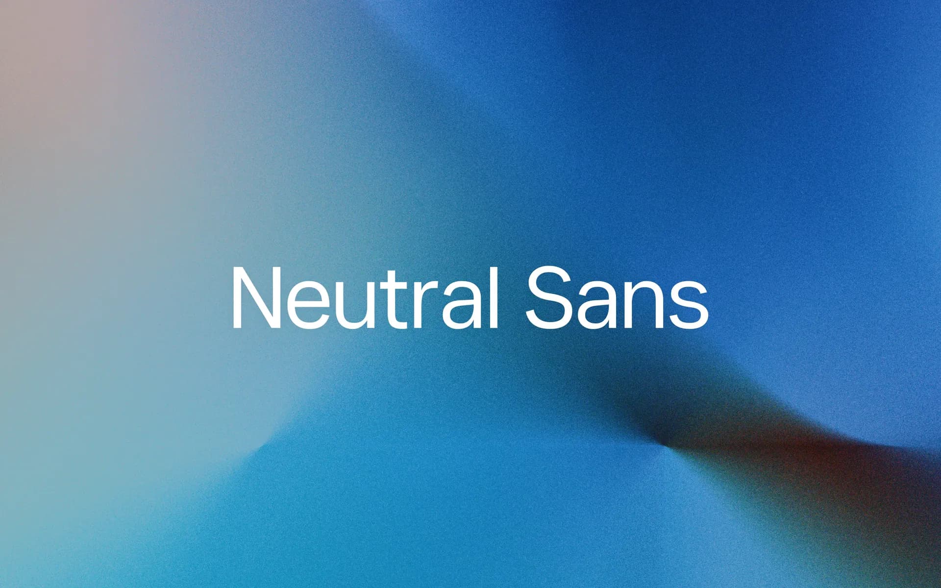 Neutral Sans preview 1