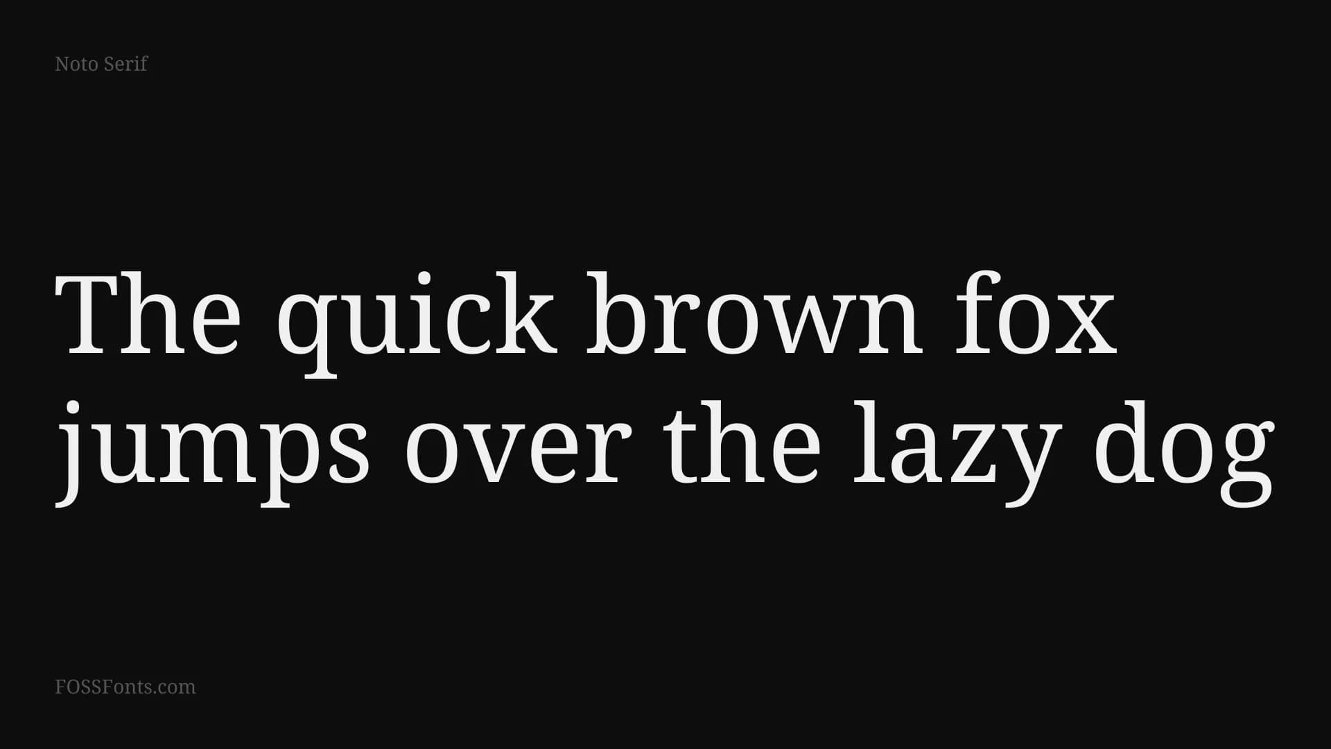 Noto Serif preview 1