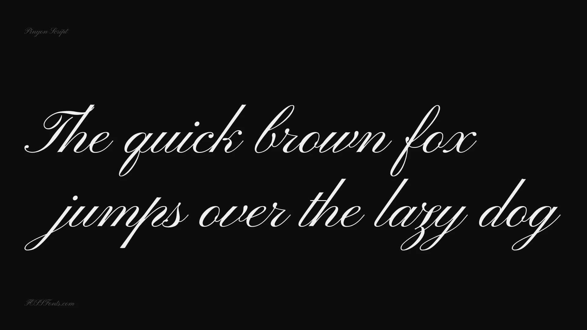 Pinyon Script preview 1