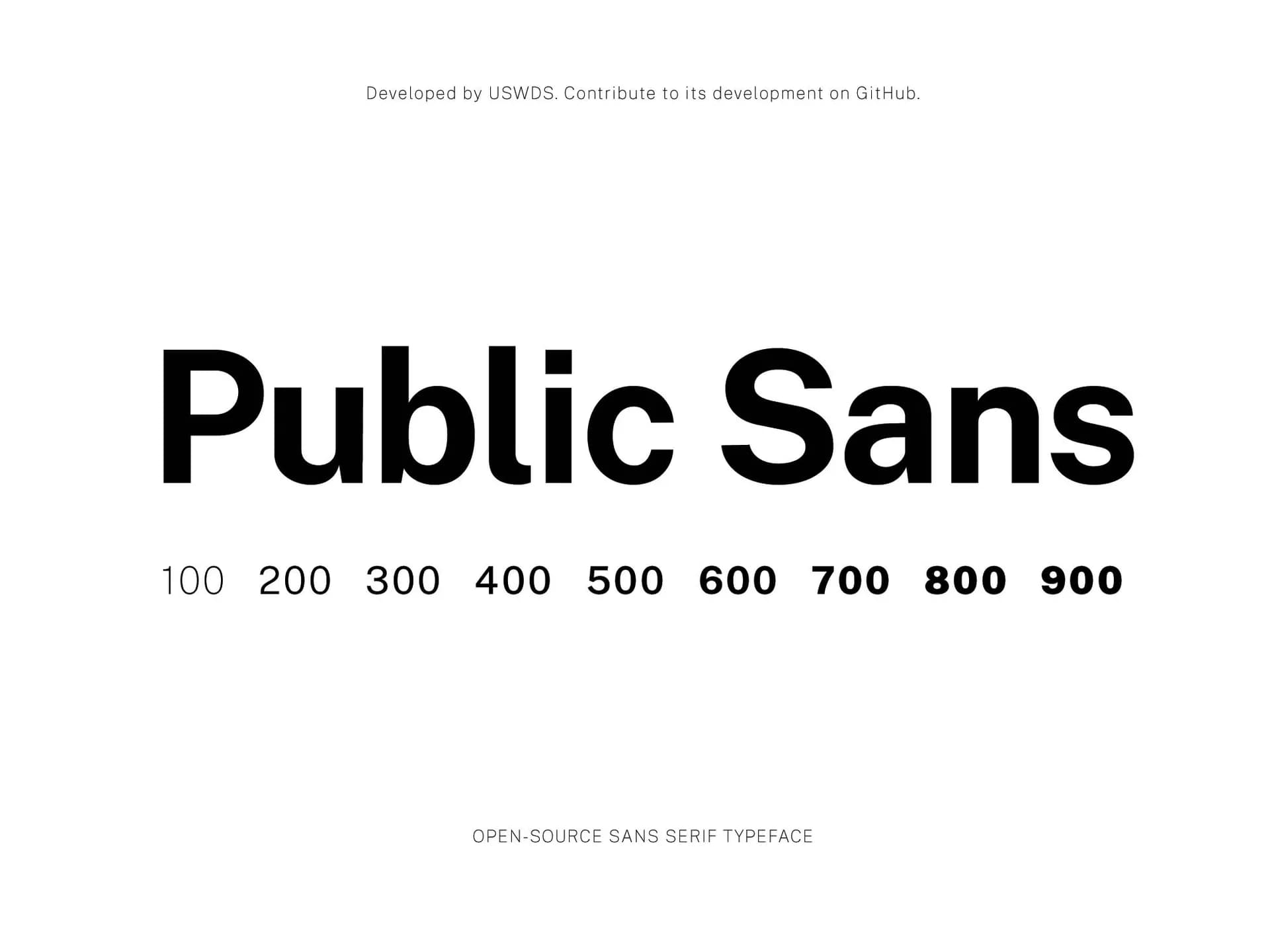 Public Sans preview 1