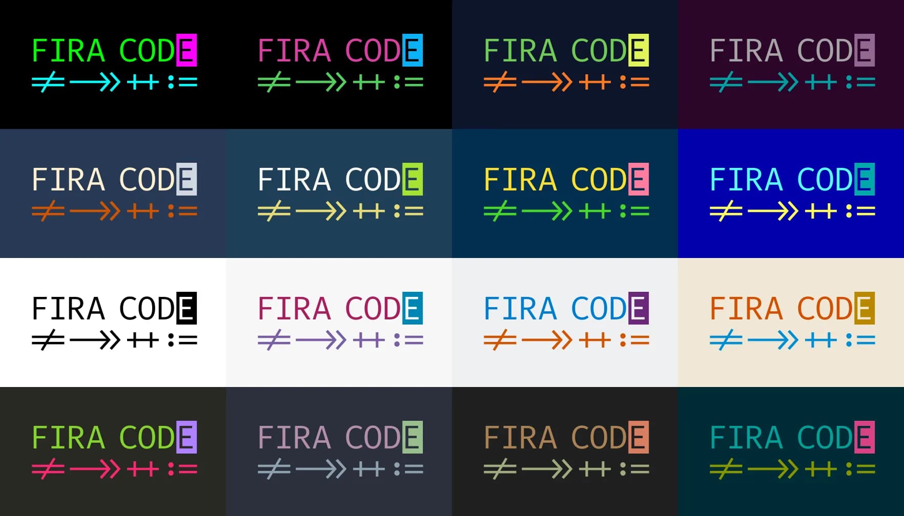 Fira Code preview 1