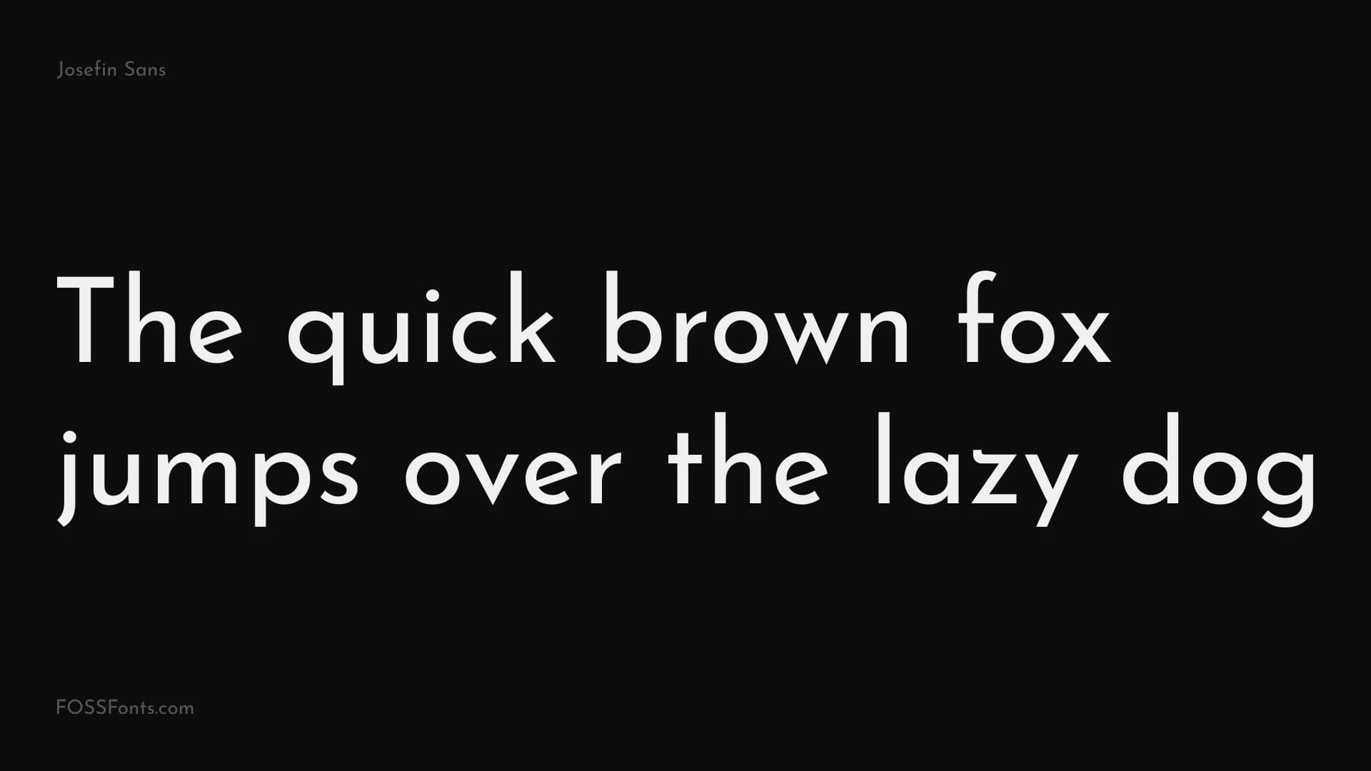 Josefin Sans preview 1