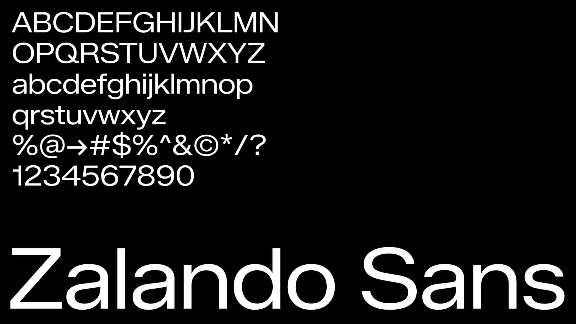 Zalando Sans preview 1