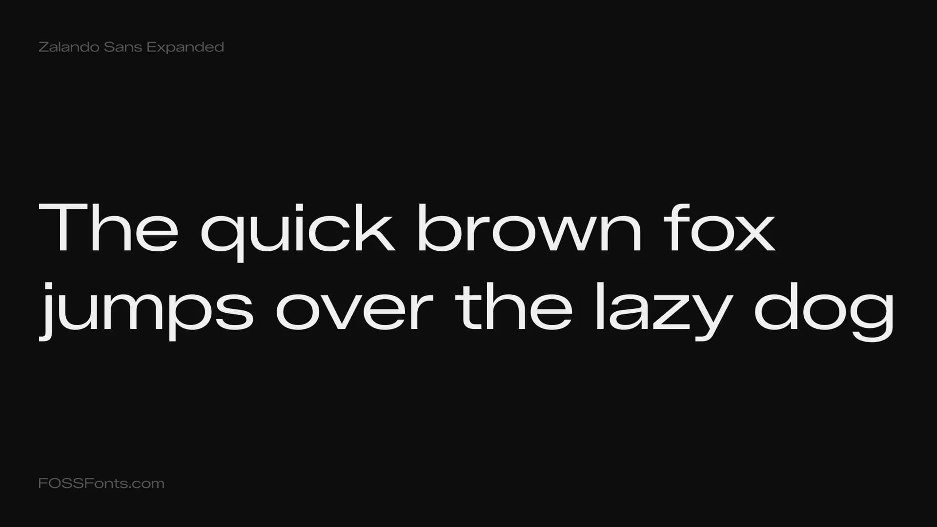 Zalando Sans Expanded preview 1